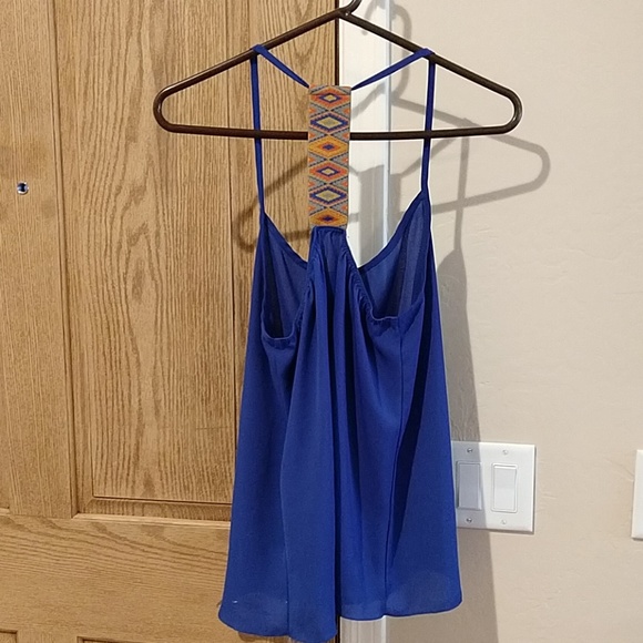 Bella D dark blue spaghetti strap tank top - Picture 4 of 6